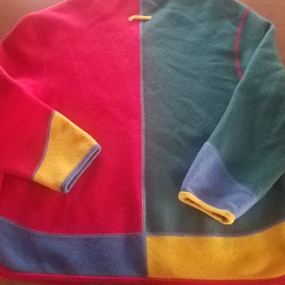 Geiger boiled wool multicolor sweater coat, XL #clowncore - Picture 5 of 5